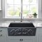 Nantucket Sinks 33-Inch Farmhouse Fireclay Sink with Filigree Apron FCFS3320S-FiligreeMBL - alternate 6